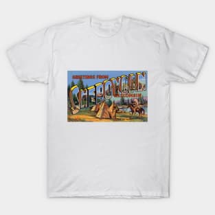 Greetings from Sheboygan Wisconsin - Vintage Large Letter Postcard T-Shirt